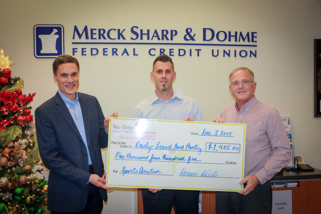 Merk Sharp & Dohme Federal Credit Union Donation Daily Bread Community Food Pantry